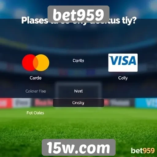 Métodos de pagamento aceitos no site bet959
